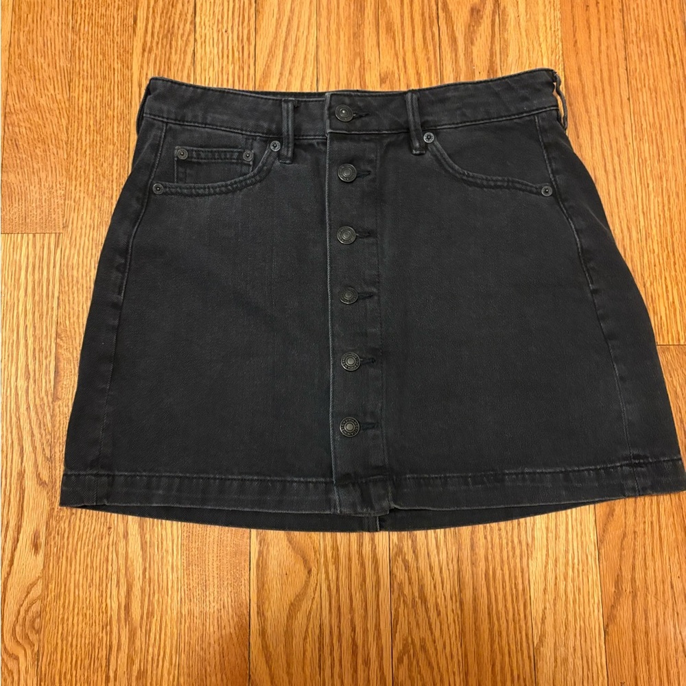 American Eagle Outfitters Black Mini Skirt Casual